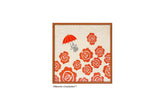＜MOOMINコラボ＞西陣織額装「Little My flying over roses」