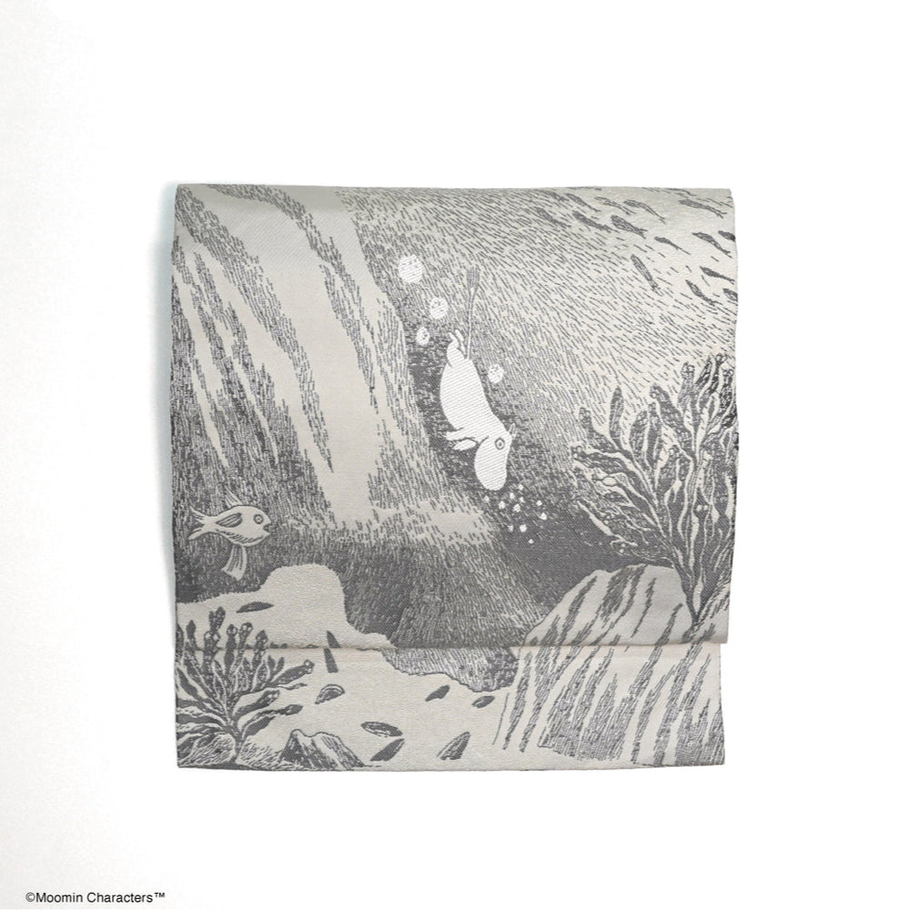 MOOMINコラボ＞西陣織なごや帯「MOOMIN's Treasure Dive-ムーミンの