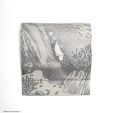 ＜MOOMINコラボ＞西陣織なごや帯「MOOMIN’s Treasure Dive-ムーミンの宝探しダイブ-」モノクロ