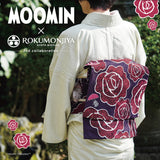 ＜MOOMINコラボ＞西陣織なごや帯「Little My flying over roses PartⅡ-バラの空舞うリトルミイ-」