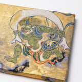 風神パネル 風神雷神図 西陣織 木製パネル