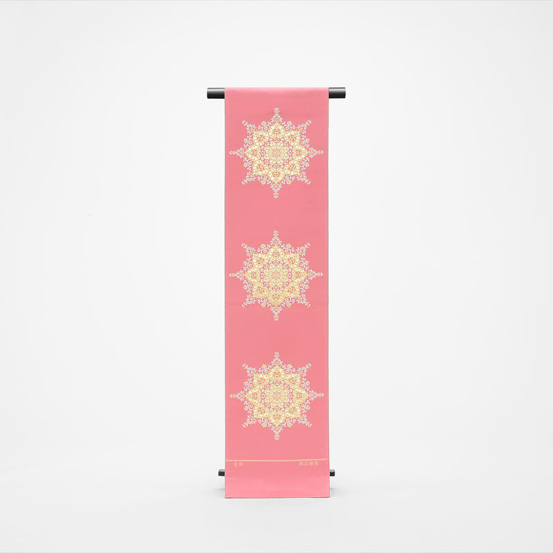 楊貴妃 シンプル 桃 紫 金刺繍 宝相華文 袋帯 西陣織 – ROKUMONJIYA